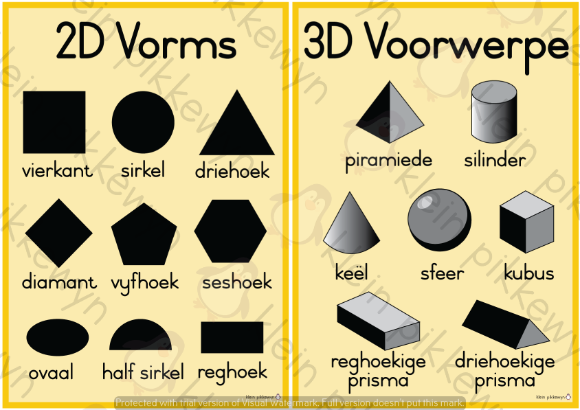 2D vorms en 3D voorwerpe | Classroom101