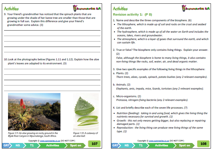 Grade 7 Natural Sciences Term 1 (NST) (Spot On) | Classroom101