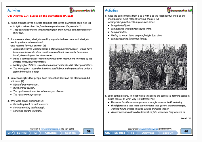 Grade 7 Social Sciences (Geography & History) Term 2 (SS) (Spot On ...