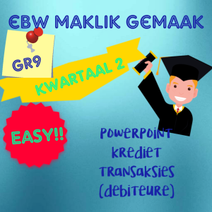 Gr 9 Kwartaal 2 Krediet transaksies - Debiteure Powerpoint