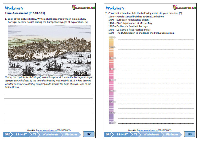 grade 6 social sciences geography history term 2 ss platinum classroom101