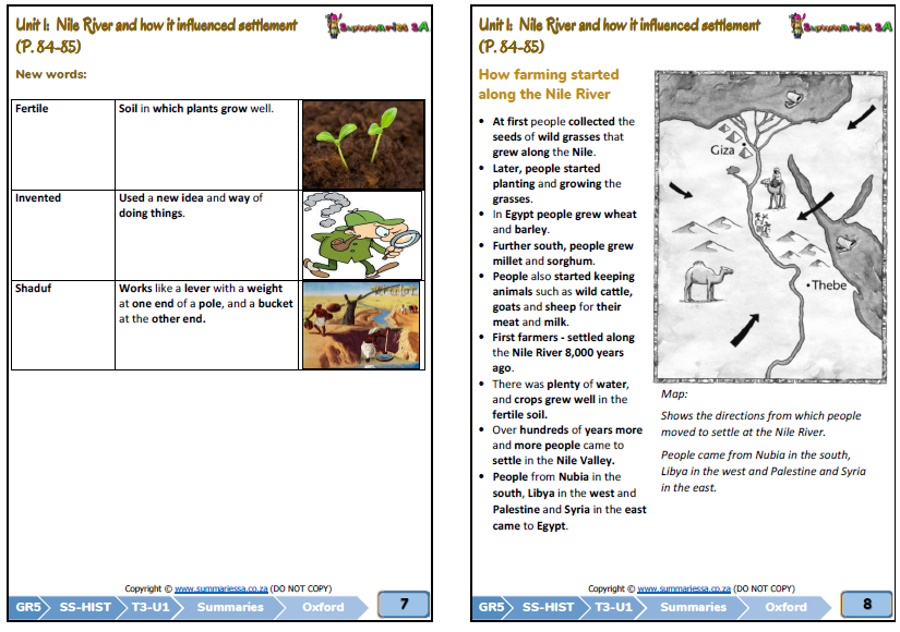 grade 5 social sciences geography history term 3 oxford classroom101