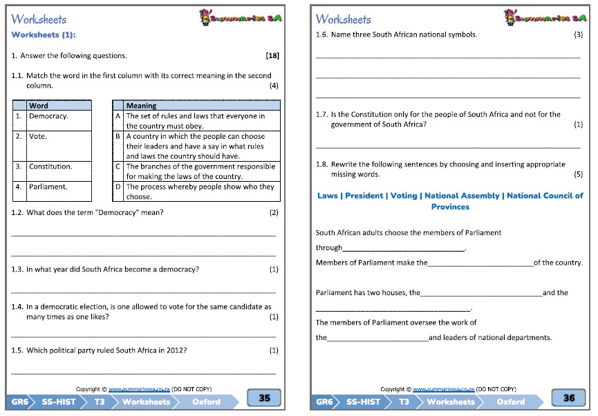 Grade 6 Social Sciences (SS) (Geography & History) Term 3 (Oxford) - Image 14
