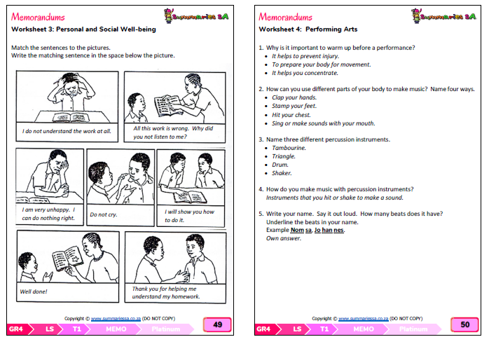 grade 4 life skills personal and social well being ls psw term 1 platinum classroom101