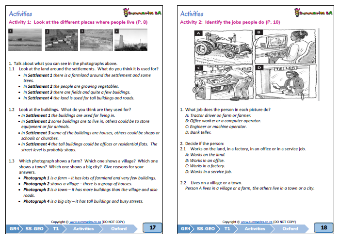 grade 4 social sciences geography history term 1 ss oxford