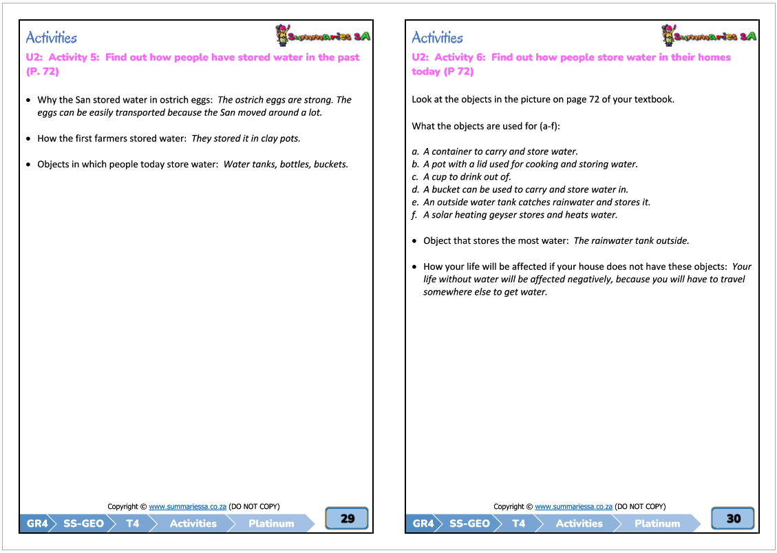 Grade 4 Social Sciences (SS) (Geography & History) Term 4 (Platinum) - Image 6