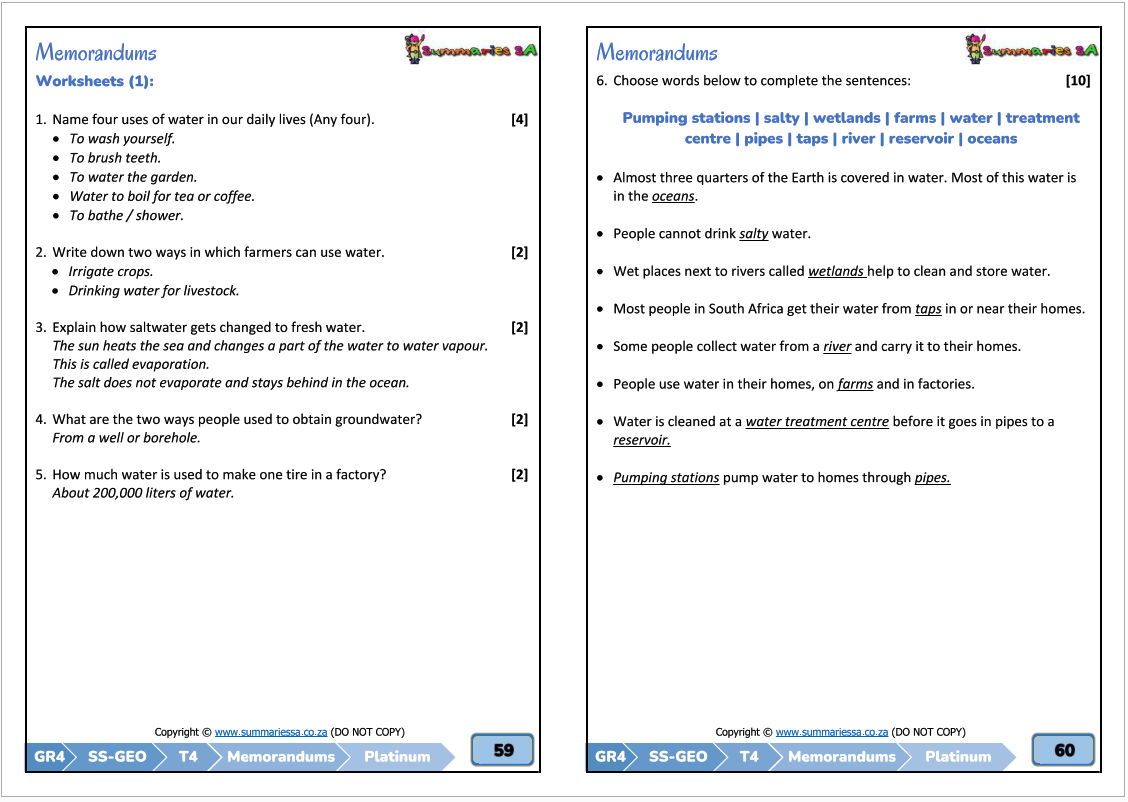 Grade 4 Social Sciences (SS) (Geography & History) Term 4 (Platinum) - Image 8
