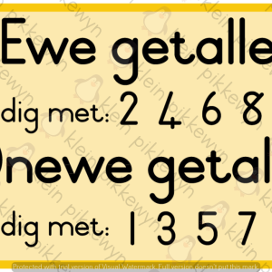 Ewe en Onewe Getalle