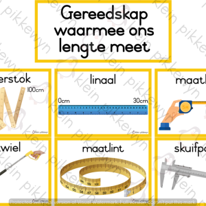 Lengte - Gereedskap (wit)