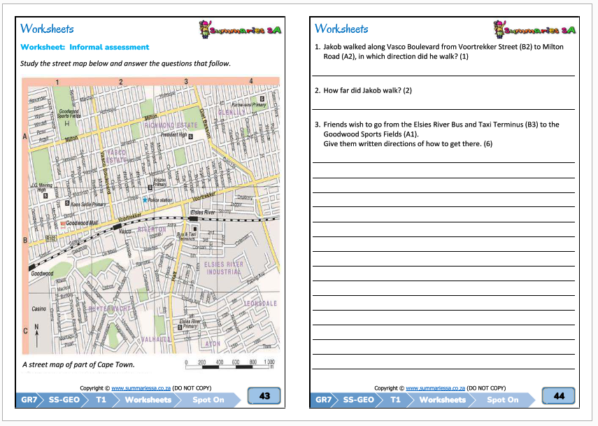 Grade 7 Social Sciences (Geography & History) Term 1 (SS) (Spot On ...