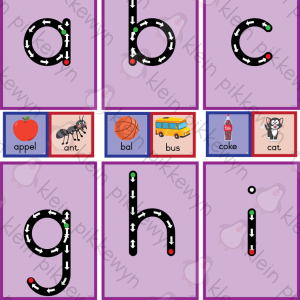Letter Formation with Pictures AFR+ENG