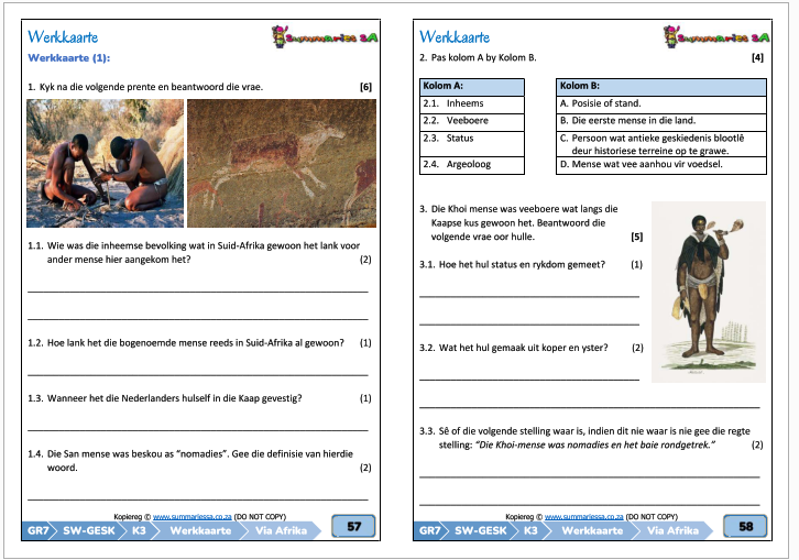 Graad 7 Sosiale Wetenskappe (SW) (Geografie en Geskiedenis) Kwartaal 3 (Via Afrika) - Image 12