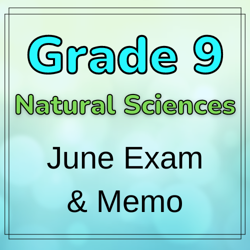 Grade 9 Natural Sciences NS June Exam Memo 2023 Classroom101