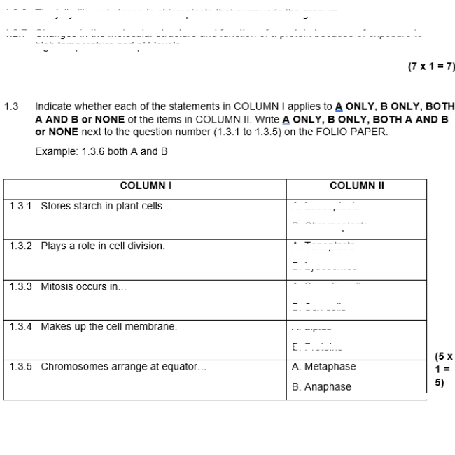 Grade 10 Life Sciences September Exam and Memo Paper 2 – 2023