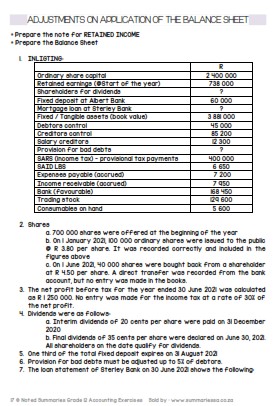 Grade 12 Accounting Exercises and Past Papers - Image 5