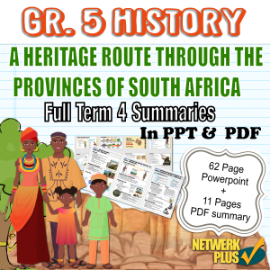 GR. 5 HISTORY BUNDLE: TERM 1 - 4 SOCIAL SCIENCE SUMMARIES POWERPOINT ...