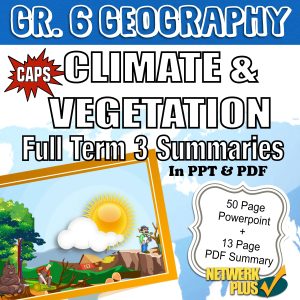 GR. 6 GEOGRAPHY BUNDLE PACK TERM 1-4 - PDF SUMMARIES AND POWERPOINTS ...