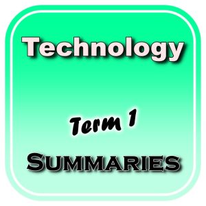 Grade 8 Technology (TECH) Summaries - Term 1 (Via Afrika)