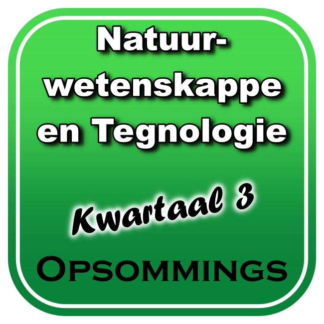 Graad 6 Natuurwetenskappe en Tegnologie (NWT) Kwartaal 3 (Ken en Verstaan) - Opsommings