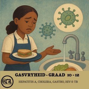 Gasvryheid Studies - Graad 10-12 - Voedsel- en Water oordraagbare Siektes - Hepatitis A - Gastro - Cholera - HIV - TB