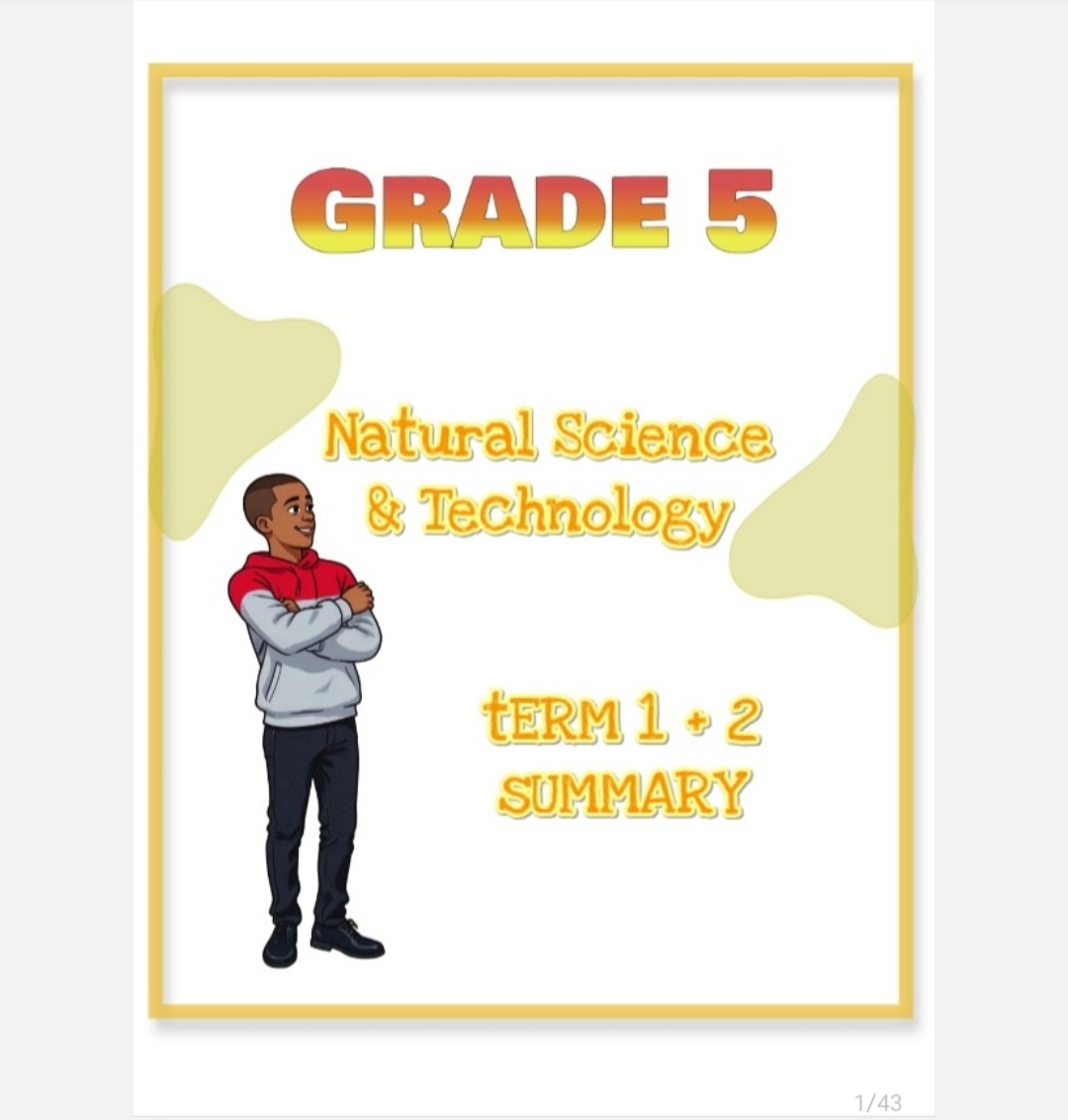 Grade 5 Natural Sciences and Technology Summary (Term 1 +2)