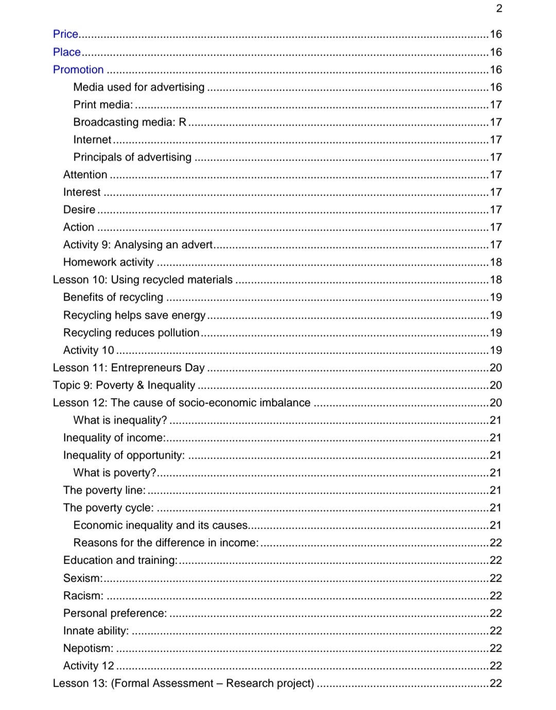 Grade 7 Economics and Management Sciences Summary (Term 3 + 4) - Image 3