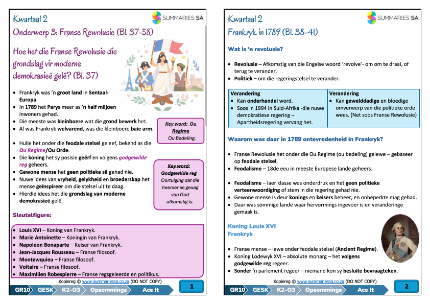 Graad 10 Geskiedenis Kwartaal 2 (Ace It) Opsommings - Image 3