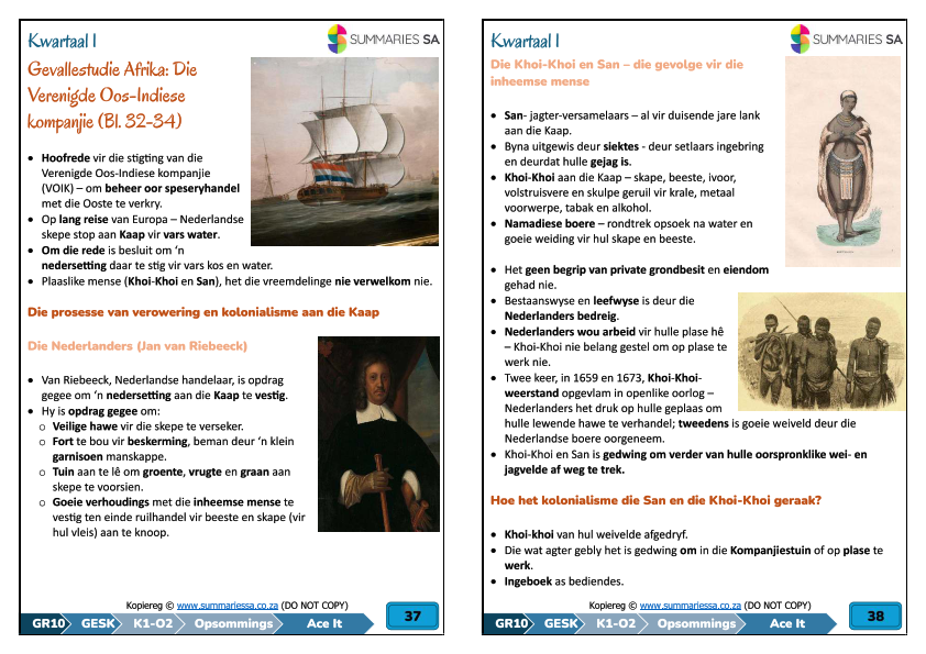 Graad 10 Geskiedenis Kwartaal 1 (Ace It) Opsommings - Image 5