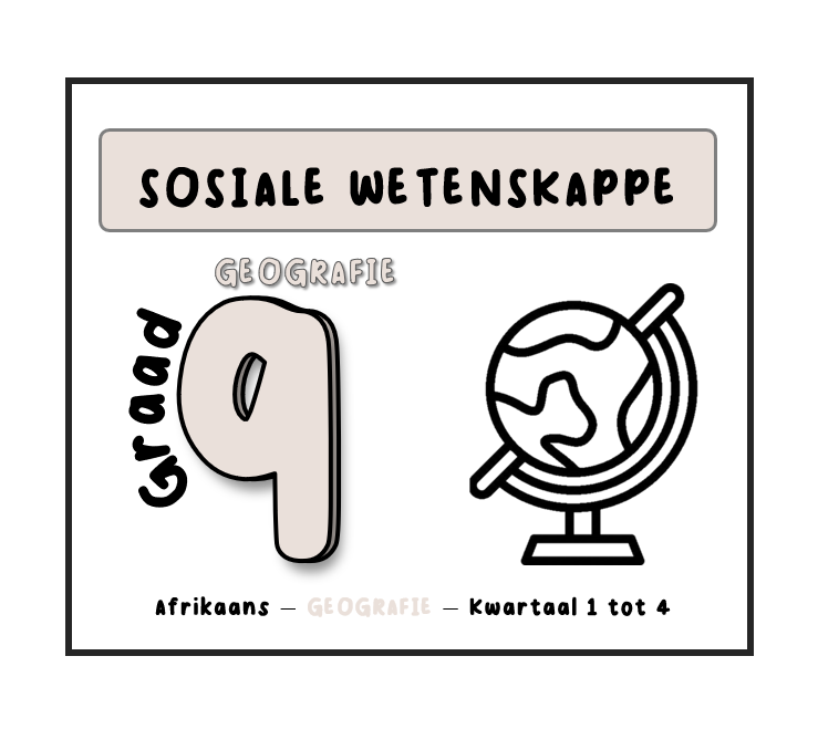 Graad 9_Sosiale Wetenskappe (SW) (Geografie) Opsommings Notastel