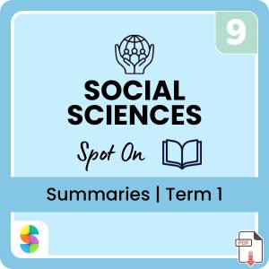 Grade 9 Social Sciences (SS) (Geography & History) Term 1 (Spot On) Summaries