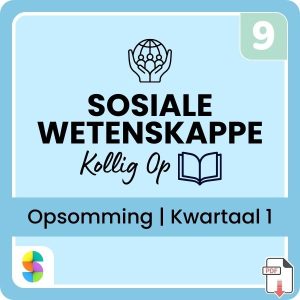 Graad 9 Sosiale Wetenskappe (SW) (Geografie en Geskiedenis) Kwartaal 1 (Kollig Op) Opsommings