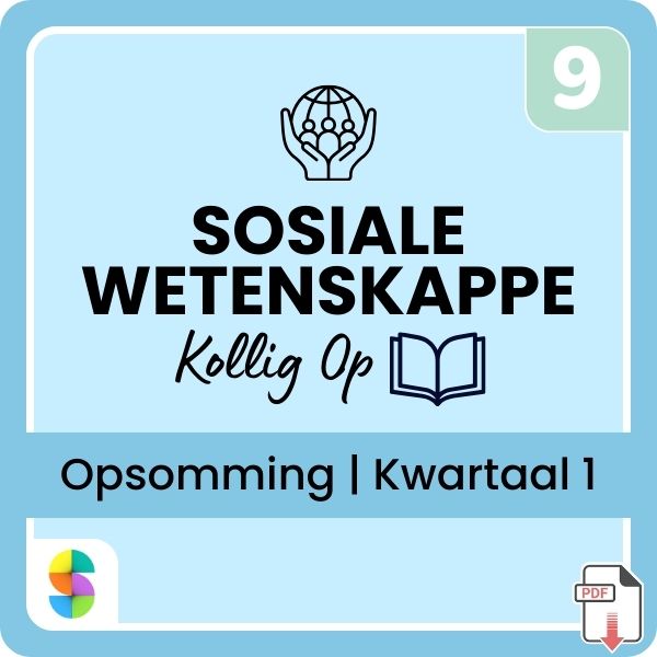 Graad 9 Sosiale Wetenskappe (SW) (Geografie en Geskiedenis) Kwartaal 1 (Kollig Op) Opsommings