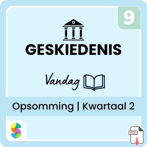 Graad 9 Geskiedenis Opsommings – Kwartaal 2 (Vandag) (CAPS/KABV) | PDF