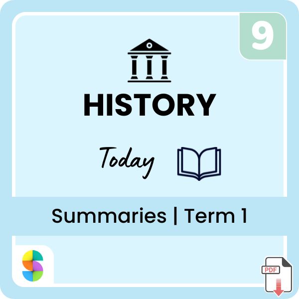 Grade 9 History Summaries – Term 1 (Today) (CAPS) | PDF