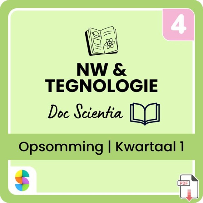 Graad 4 Natuurwetenskappe en Tegnologie (NWT) Opsommings - Kwartaal 1 (Doc Scientia)