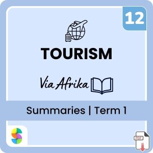 Grade 12 Tourism Term 1 Summaries (Via Afrika)