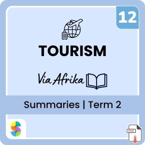 Grade 12 Tourism Term 2 Summaries (Via Afrika)