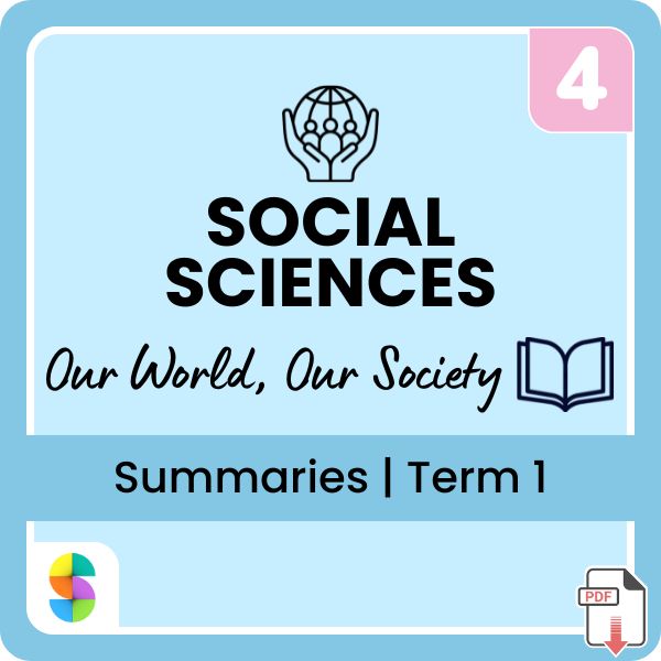 Grade 4 Social Sciences (SS) (Geography & History) Term 1 (Our World, Our Society) Summaries