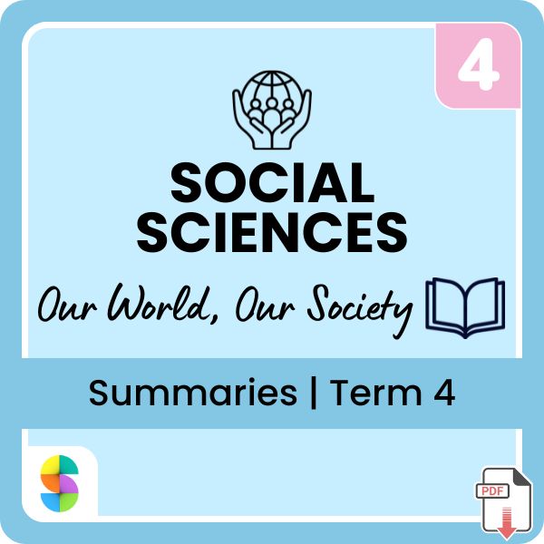 Grade 4 Social Sciences (SS) (Geography & History) Term 4 (Our World, Our Society) Summaries