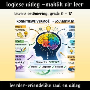 Klaskamer Plakkaat - Kognitiewe Versteurings