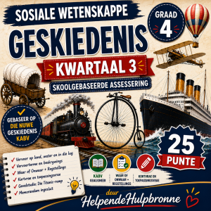 Graad 4 Sosiale Wetenskappe: Geskiedenis – Kwartaal 3 Skoolgebaseerde Assessering