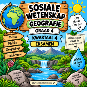 Sosiale Wetenskappe Geografie Graad 4 – Kwartaal 4 Toets en memo
