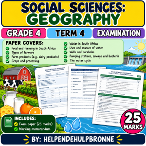Grade 4 Social Sciences: Geography Term 4 Examination