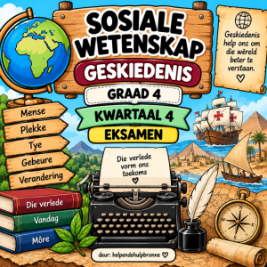 Sosiale Wetenskappe Geskiedenis Graad 4 – Kwartaal 4 Eksamen en memo