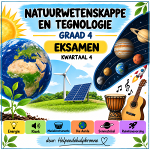 Natuurwetenskappe en Tegnologie Graad 4 – Eksamen Kwartaal 4