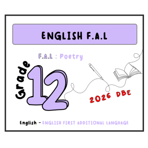 Grade 12_English F.A.L. (First Additional Language) [DBE 2026] Poetry Analysis